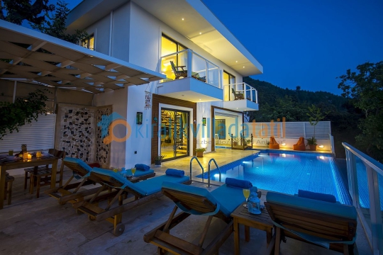Kalkan Üzümlü Köyünde 4 Kişilik Lüks Villa | Kiralık Villada Tatil | Kiralık Villa, Kiralık Yazlık, Villa Kiralama
